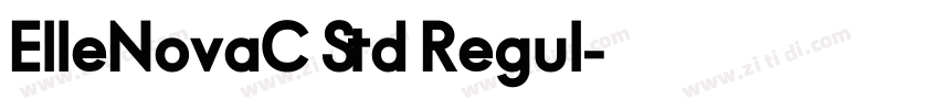 ElleNovaC Std Regul字体转换